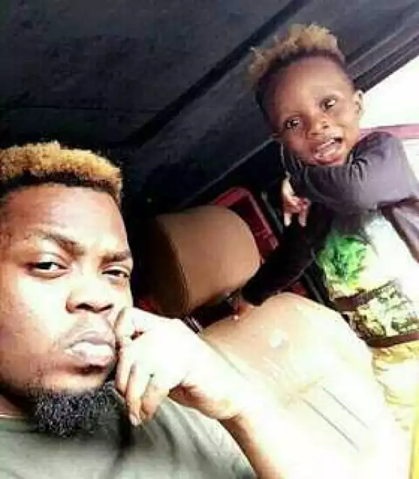 Olamide Share Adorable Selfie With Son